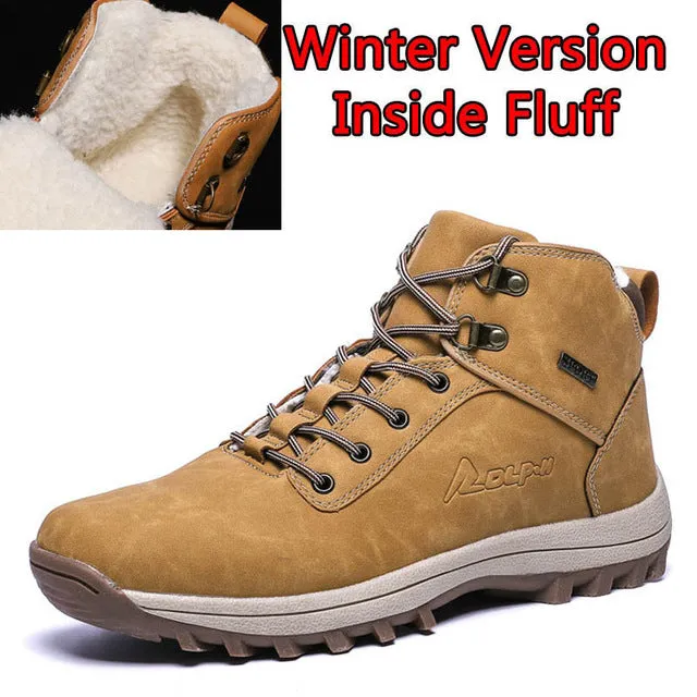 2020 Fashion Winter Snow Boots For Men High Top Super Warm Plush Warm Ankle Boots