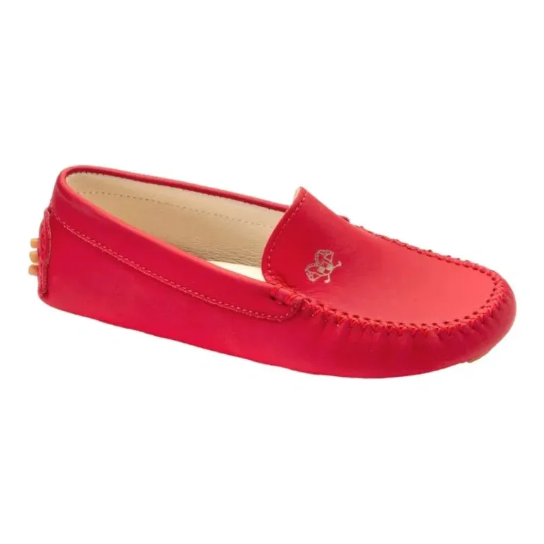 2549 - Red Sahara Leather Soft Loafer for Girl by London Kids