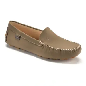 2549 - Taupe Sahara Leather Soft Loafer for Girl by London Kids