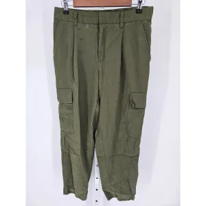 A New Day Womens Sz 8 Pull On Cargo Jogger Pants Army Green