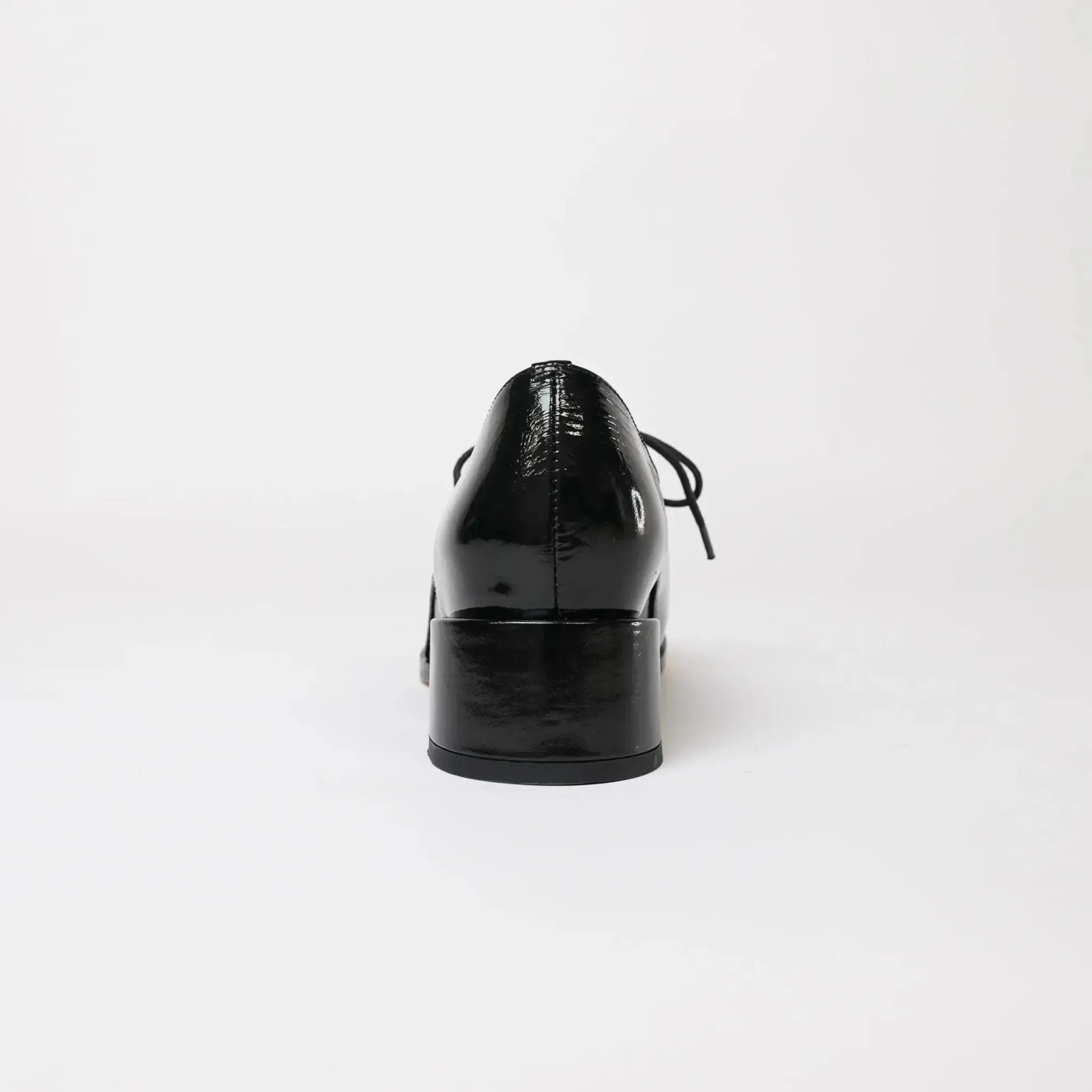 Casi Black Crinkle Loafers