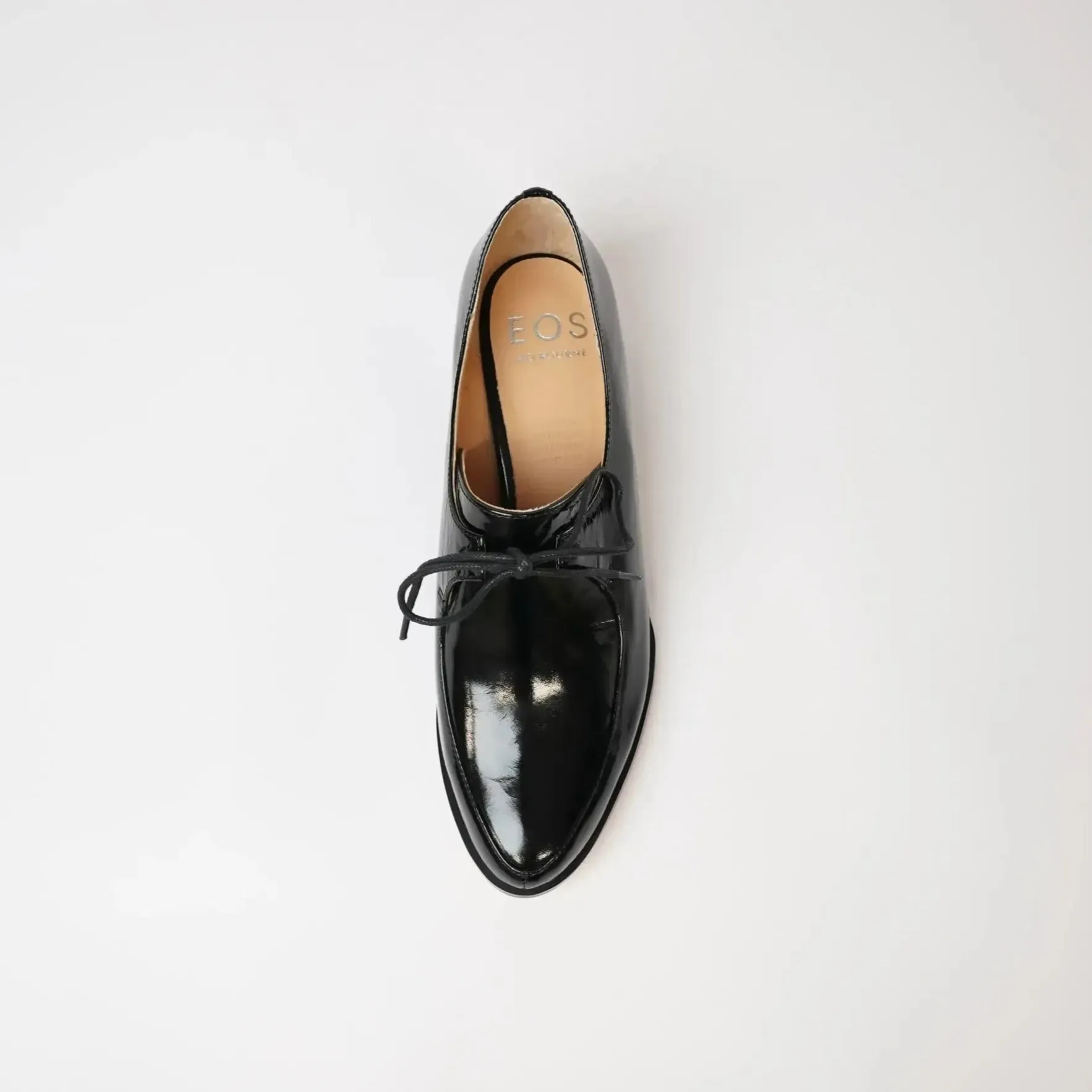 Casi Black Crinkle Loafers