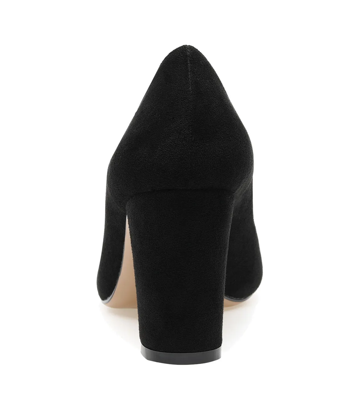 CASTAMERE Womens High Heel Pointed Toe Slip-on Suede Pumps 8CM