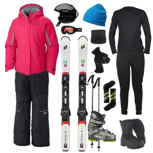 Columbia The Works Package w/ Bibs - Girl's Ski