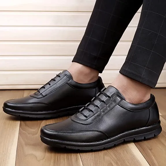 Fashionable Design Formal Lace-up Synthetic Shoes For Men's-JonasParamount