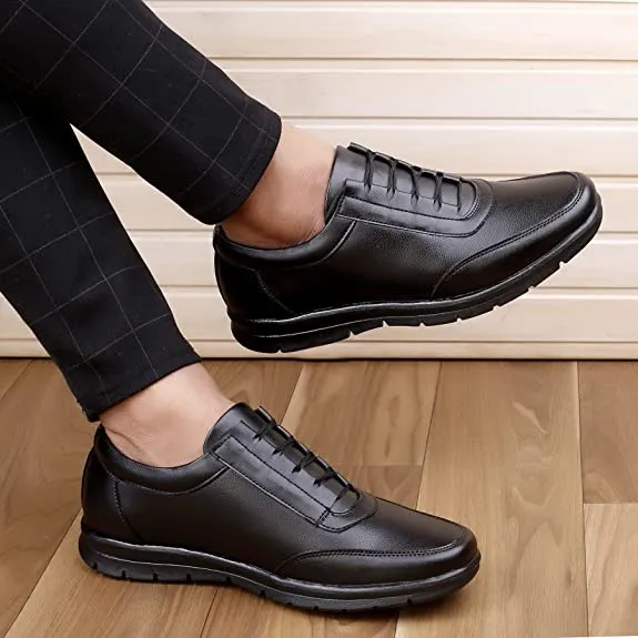 Fashionable Design Formal Lace-up Synthetic Shoes For Men's-JonasParamount