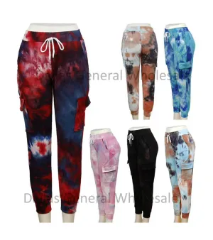 Girls Casual Tie Dye Track Pants Wholesale