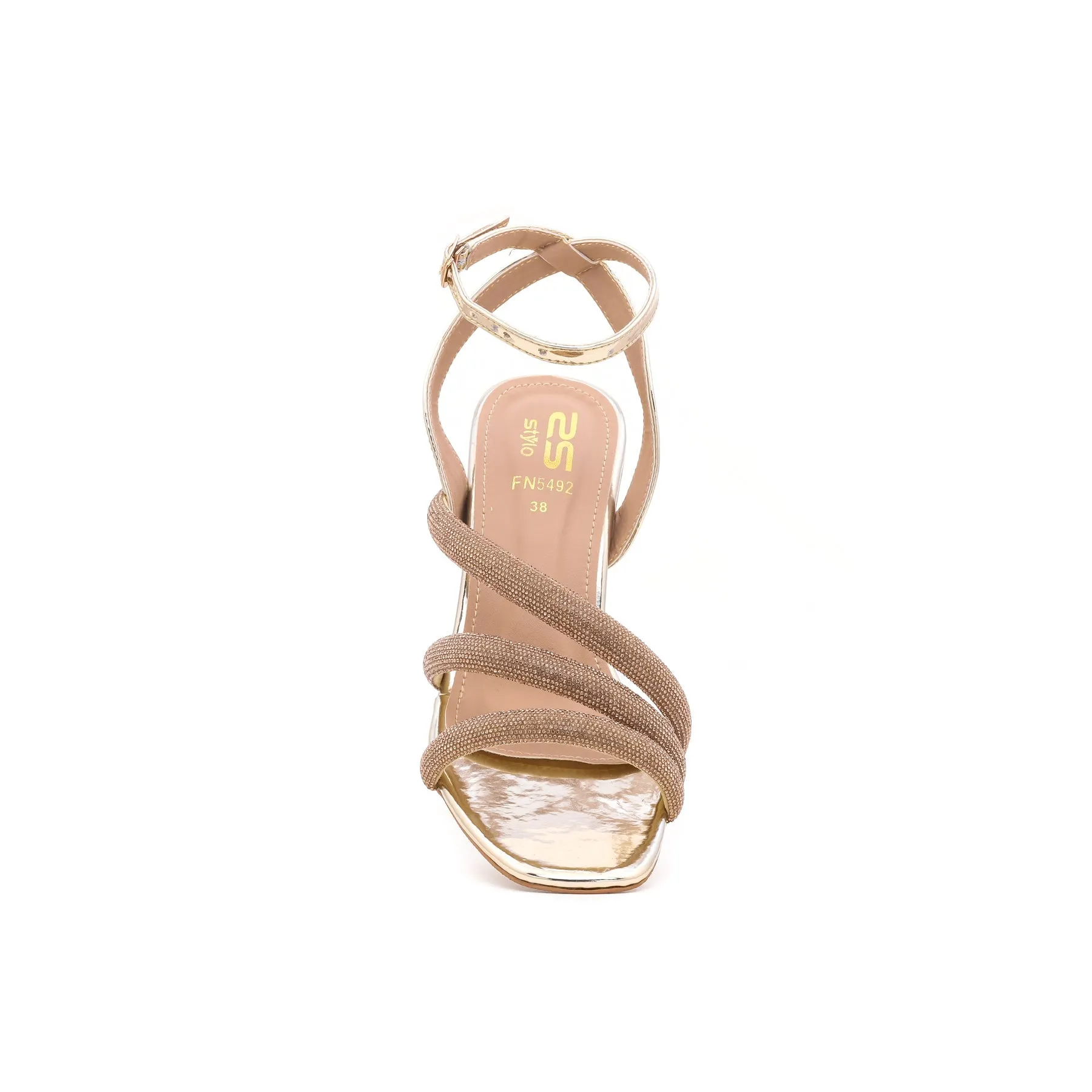 Golden Fancy Bridal Sandal FN5492