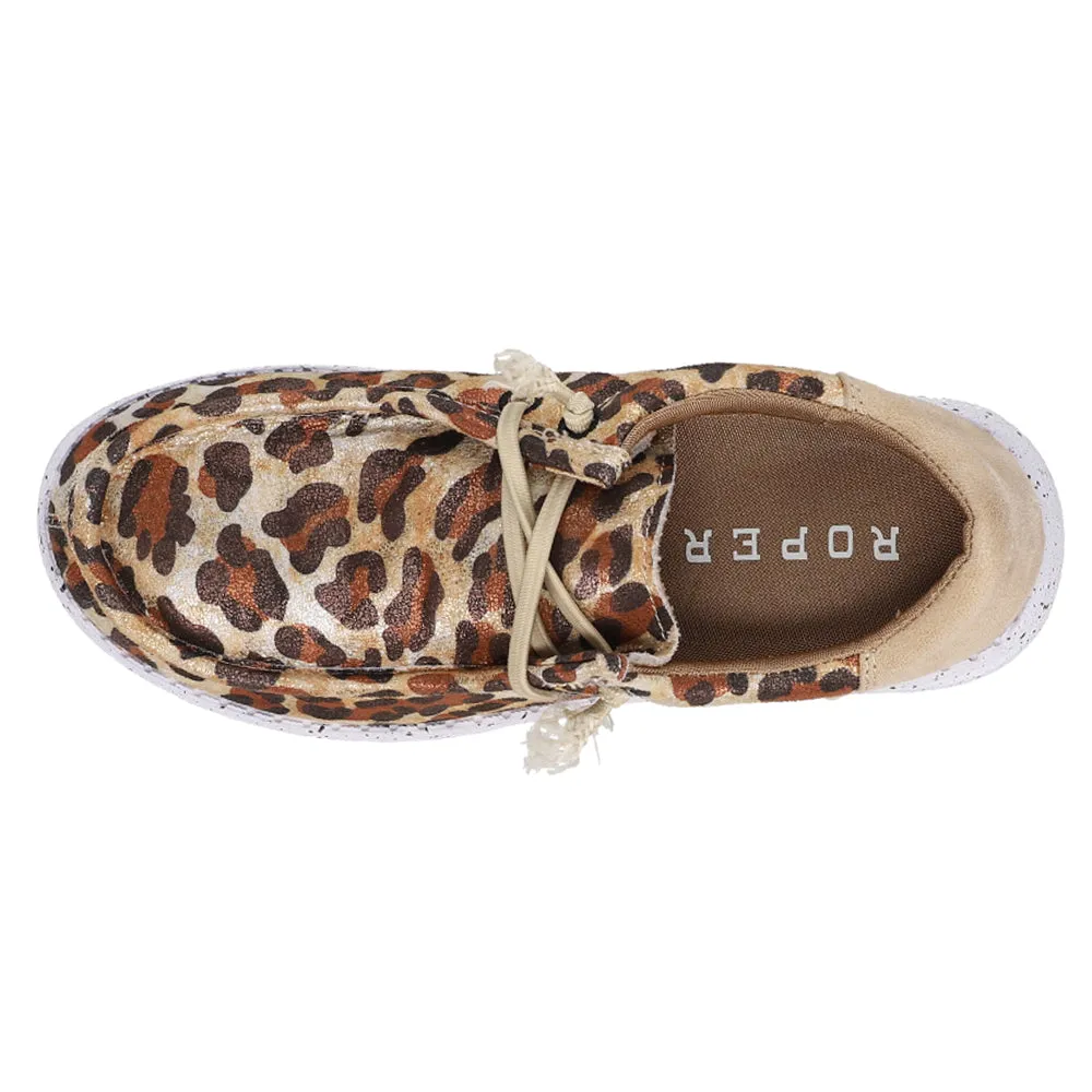 Hang Loose Leopard Slip On Casual Flats