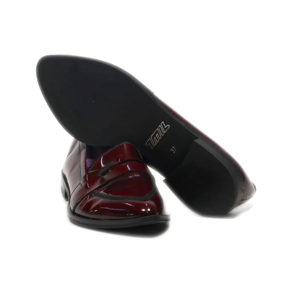 Imil Loafers Latex Maroon Colour For Women