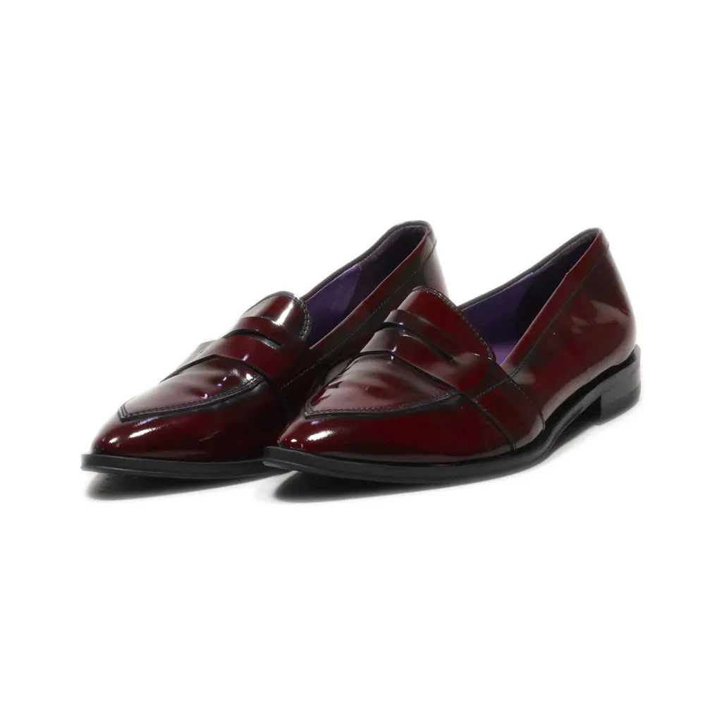 Imil Loafers Latex Maroon Colour For Women