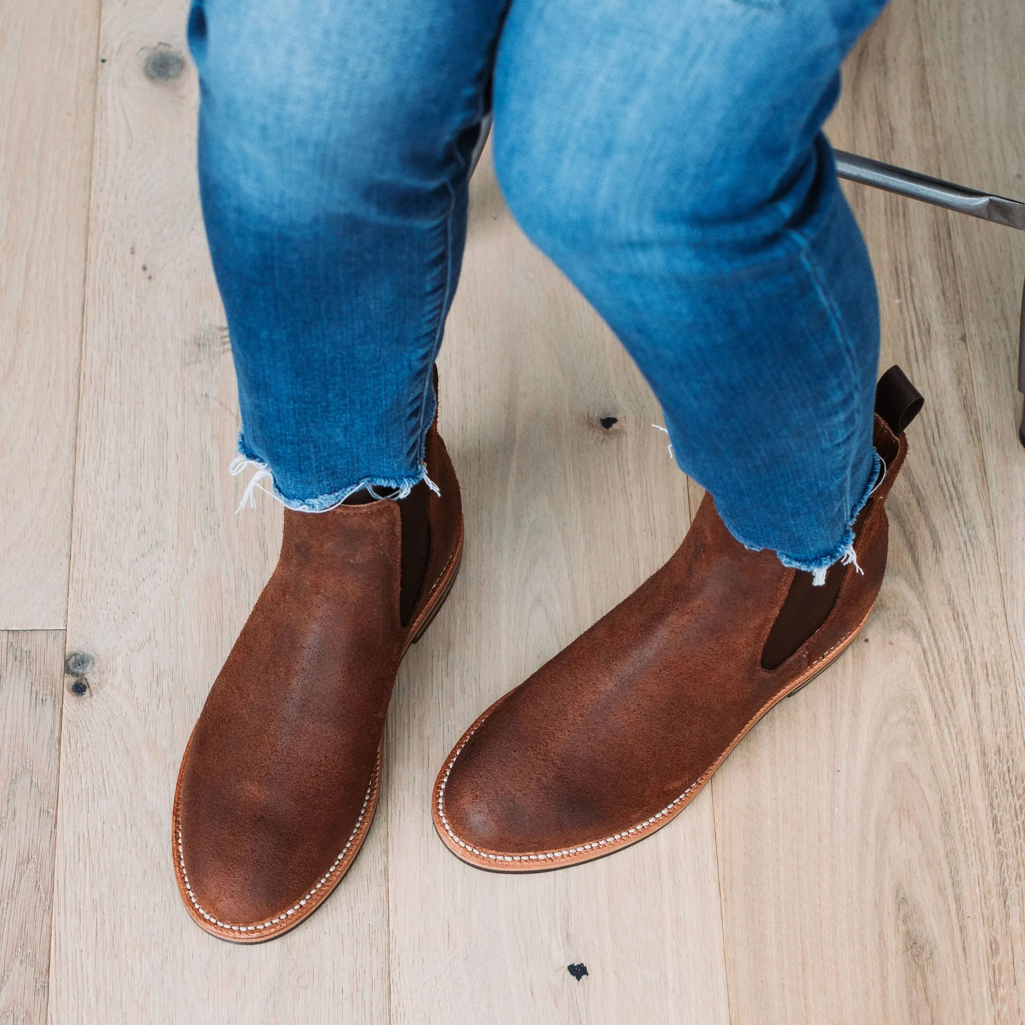 Josephine Chelsea Boot Dark Oak Roughout