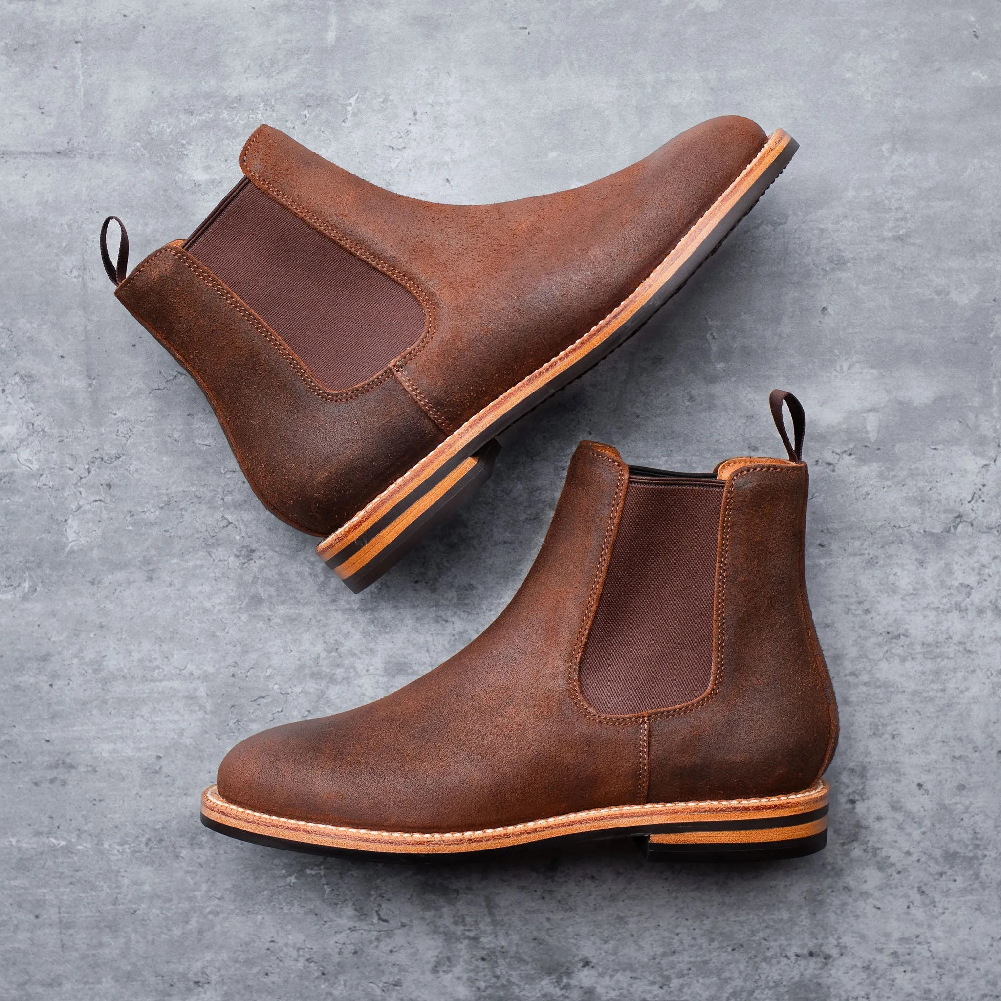 Josephine Chelsea Boot Dark Oak Roughout