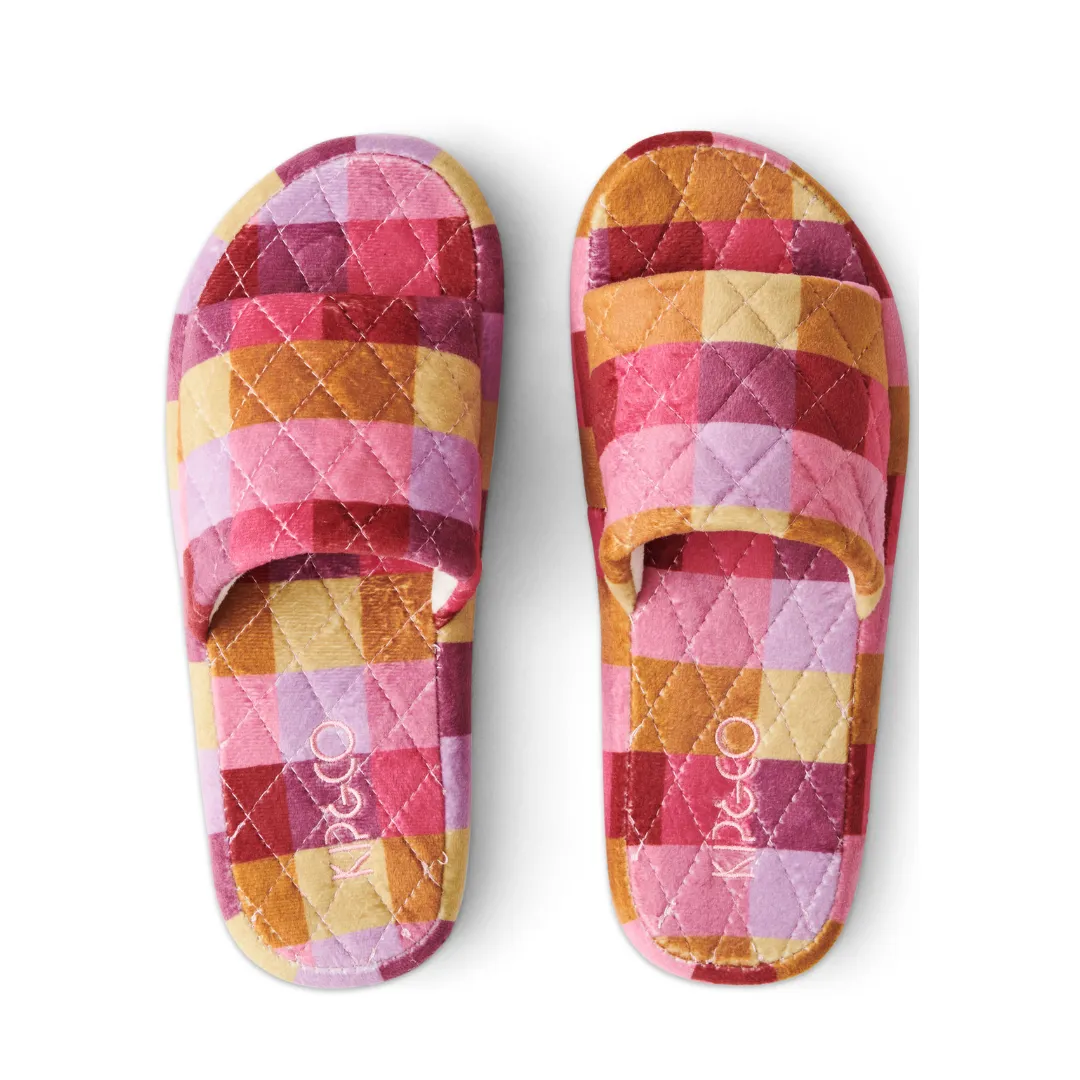 Kip & Co - Quilted Velvet Slippers - Tutti Frutti