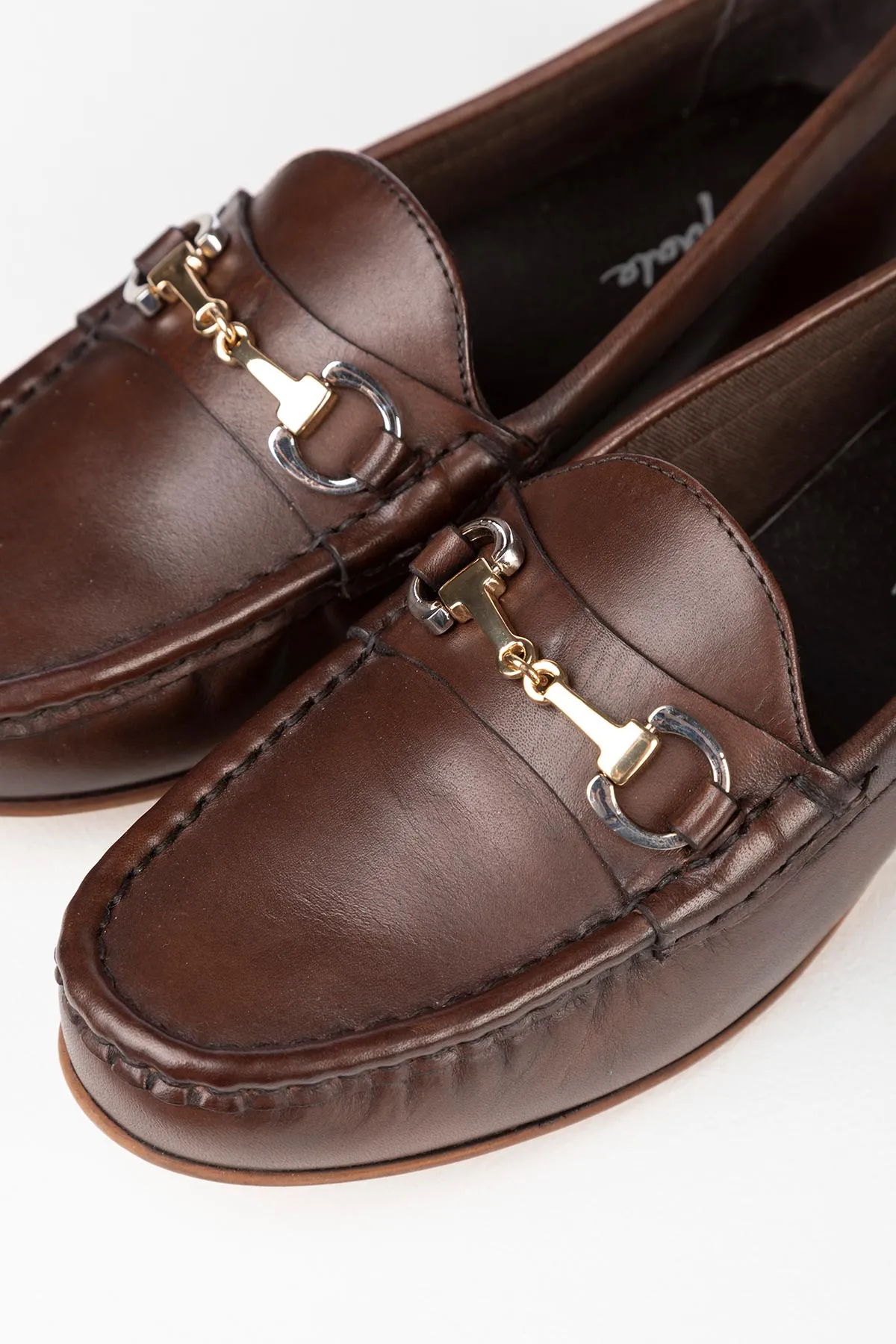 Ladies Leather Snaffle Loafers - Wrelton