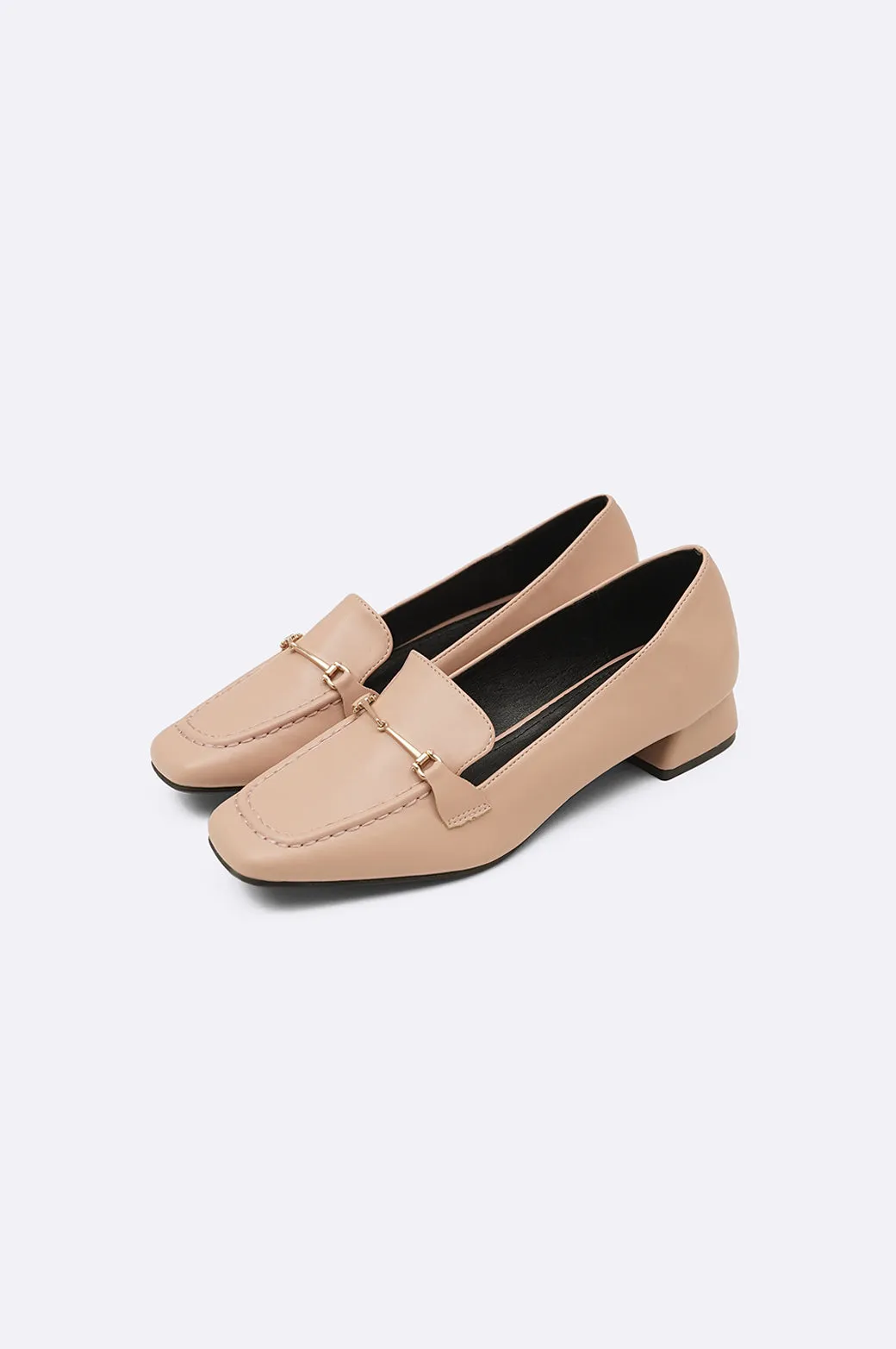 LOAFERS WITH BLOCK HEEL