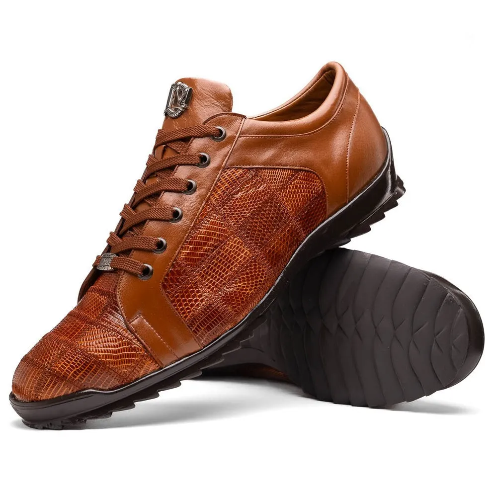 Marco Di Milano Bari Men's Shoes Genuine Patchwork Lizard Skin Fashion Sneakers (MDM1142)