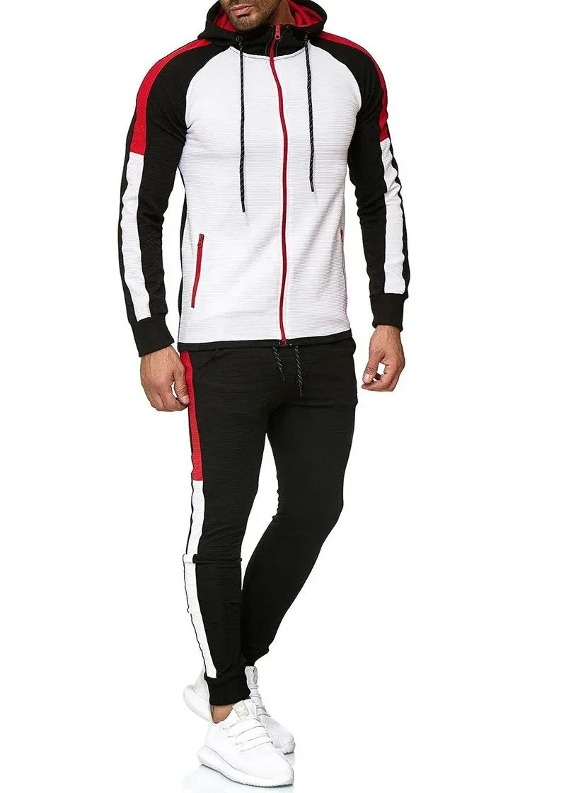 Men Hoodie Jacket   Pants Tracksuit