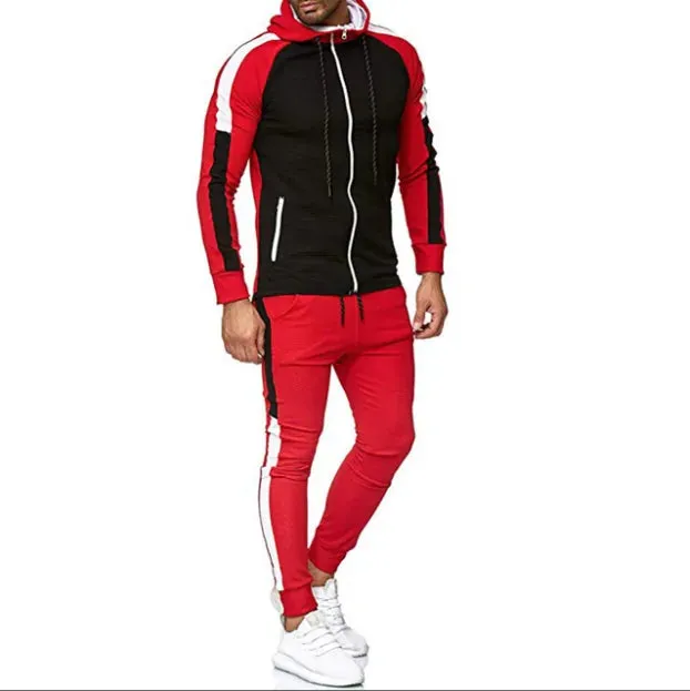 Men Hoodie Jacket   Pants Tracksuit