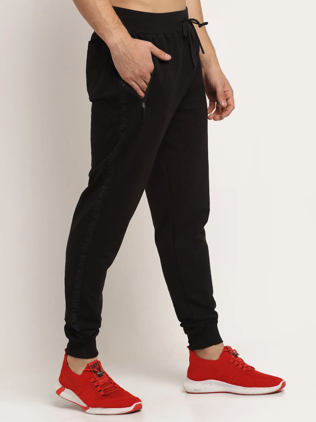 Men's Black Track Pant