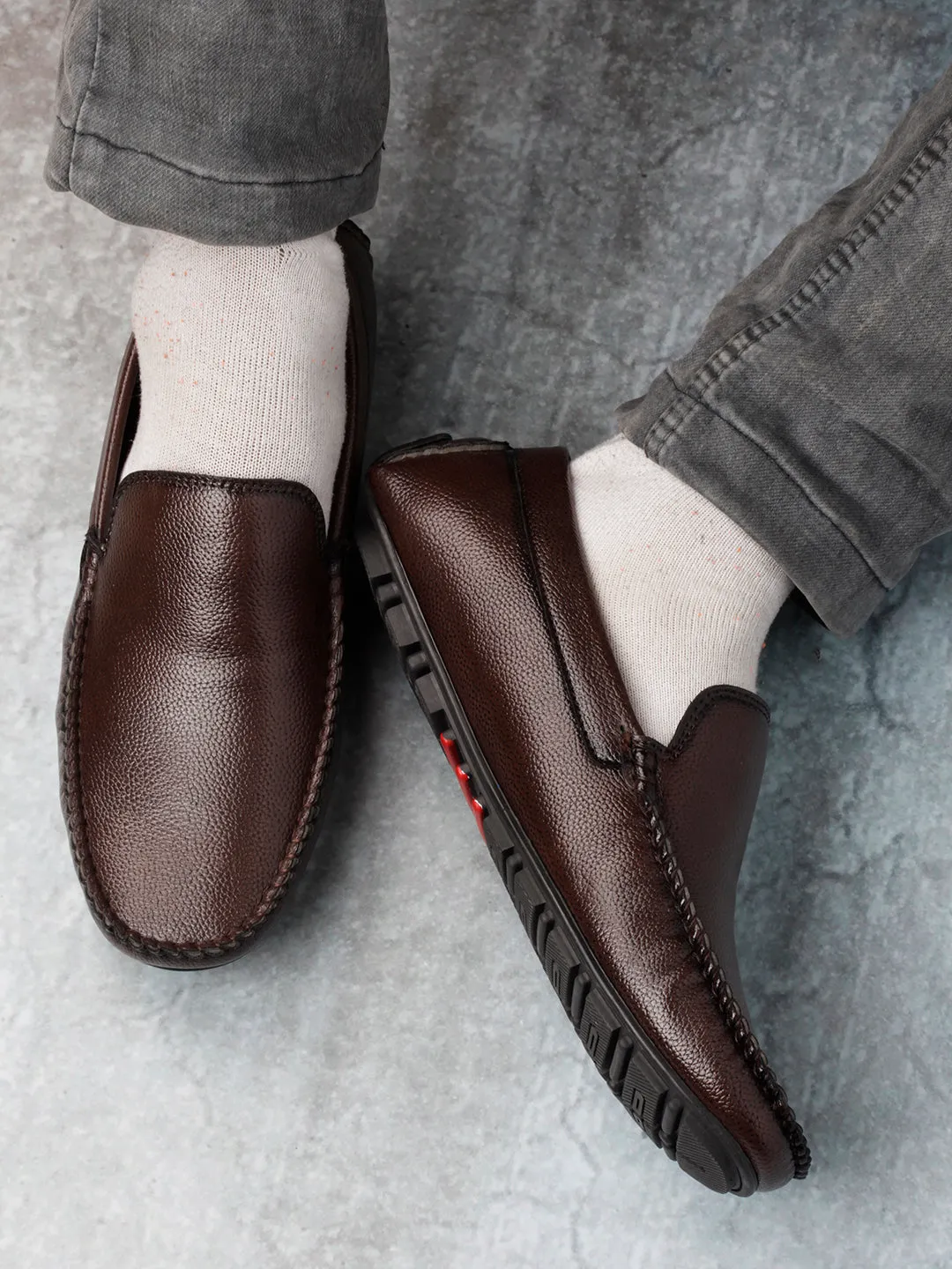 Men's Brown Casual Loafer  (IX4101)