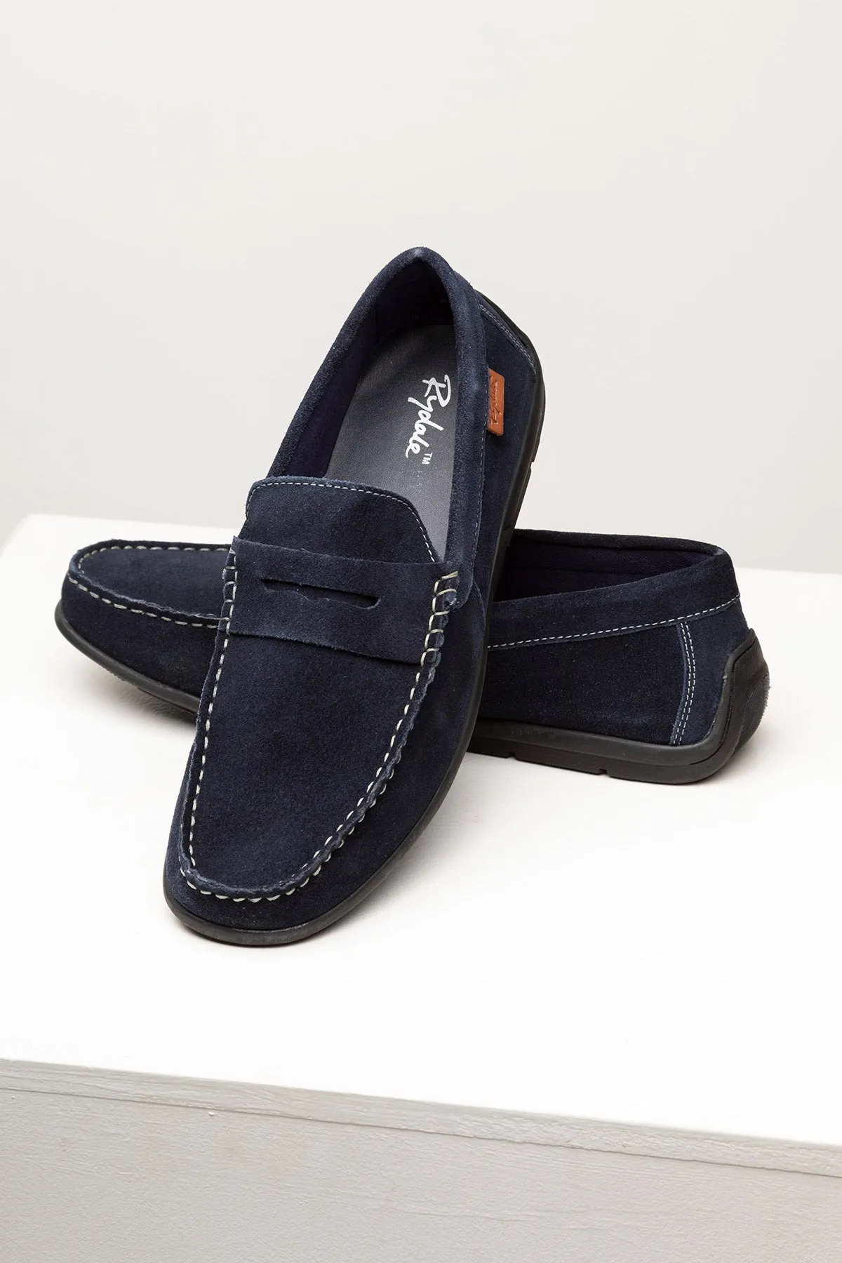 Men's Suede Driving Loafers - Sandsend