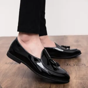 New Fashionable Oxford Business,Wedding,Party Wear Black Tassel Loafers-JonasParamount