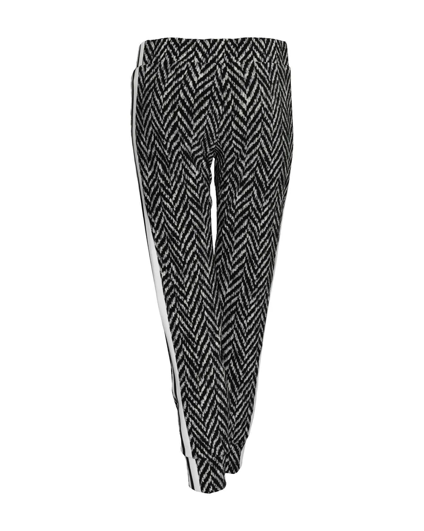 Norma Kamali Side Stripe Jog Pant Herringbone