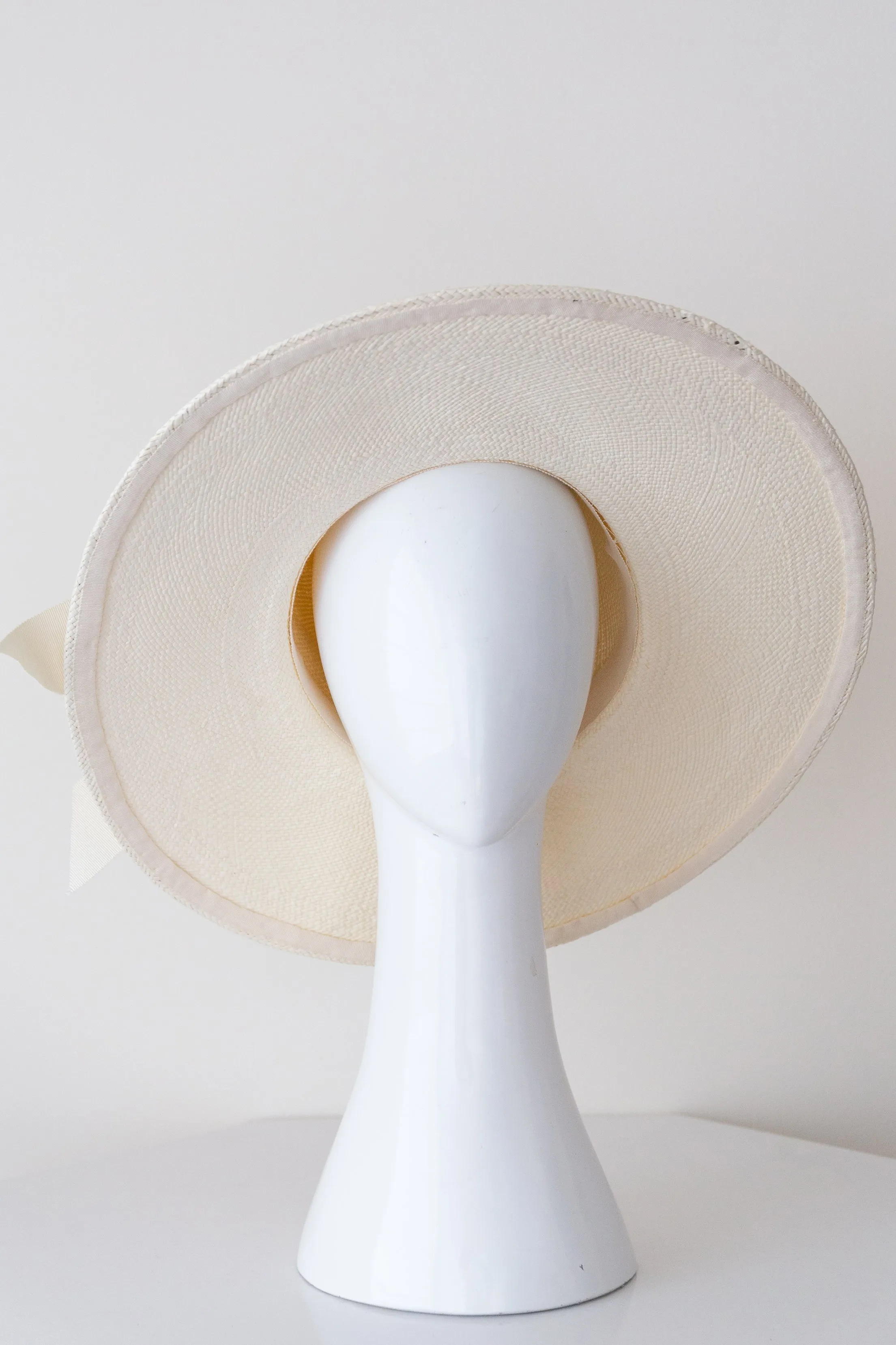 Panama Fedora in Ivory Straw