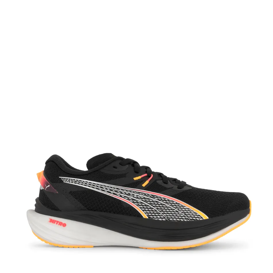 Puma Deviate Nitro 3 Men's Running Shoes AW24 Black/Sun Stream