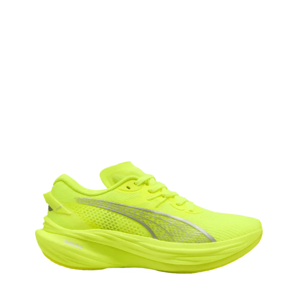 Puma Women's Deviate NITRO 3 Running Shoes in Yellow Alert/PUMA Silver SS25