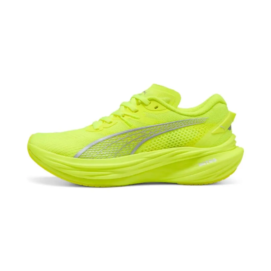 Puma Women's Deviate NITRO 3 Running Shoes in Yellow Alert/PUMA Silver SS25