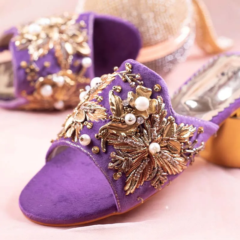 Purple Fancy Slipper