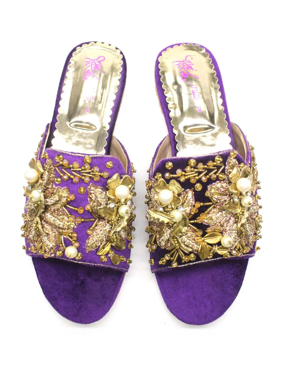 Purple Fancy Slipper