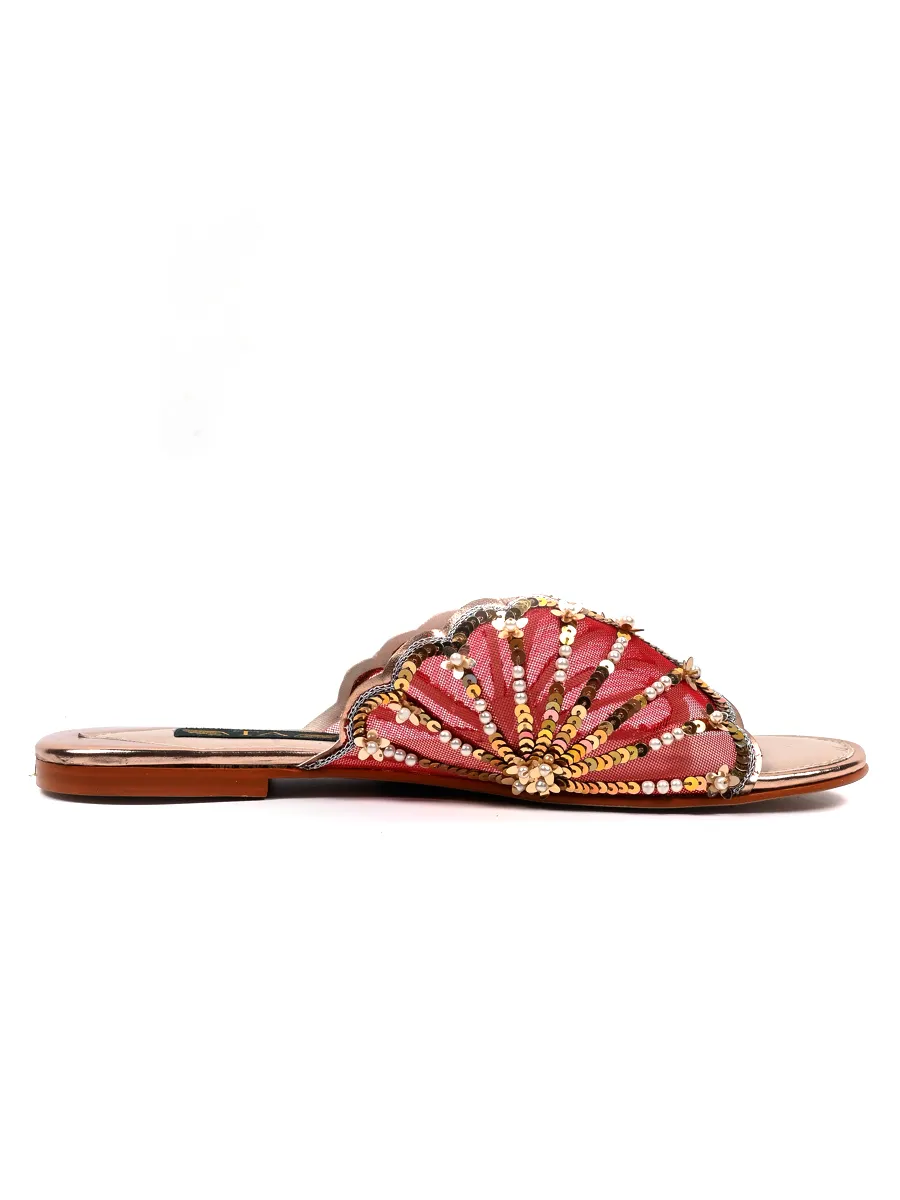 Red Fancy Formal Slipper