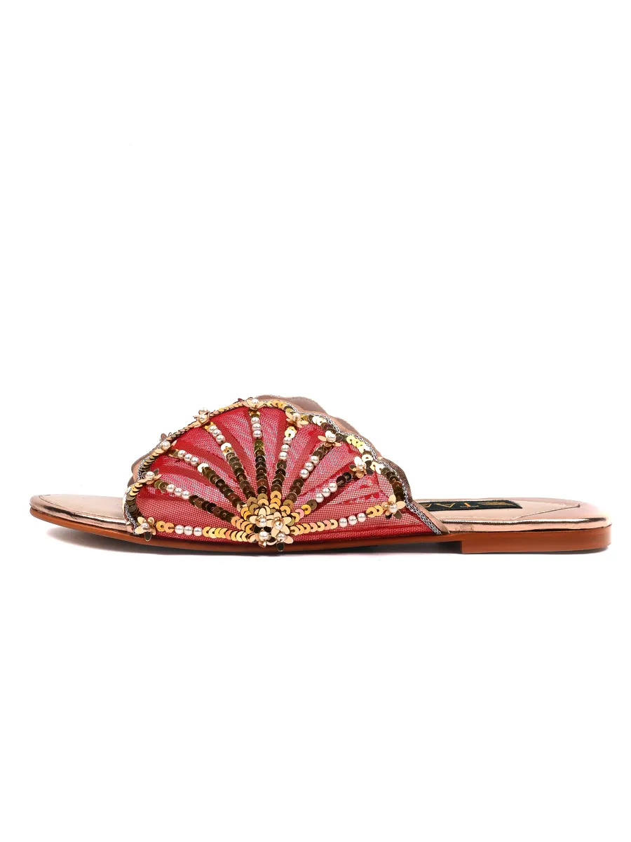 Red Fancy Formal Slipper