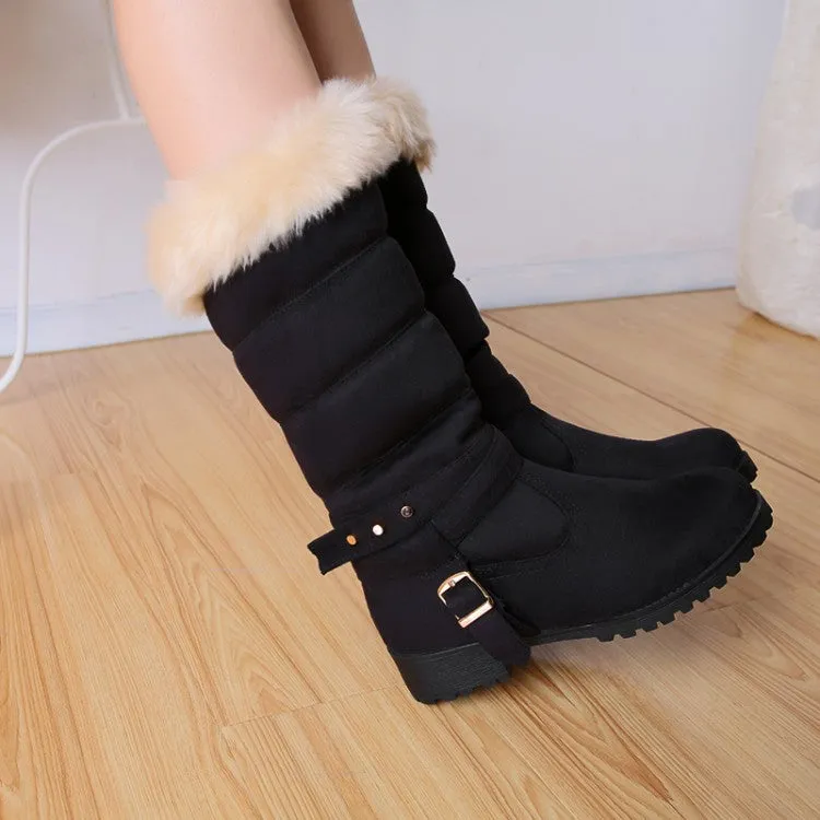 Round Toe Snow Boots