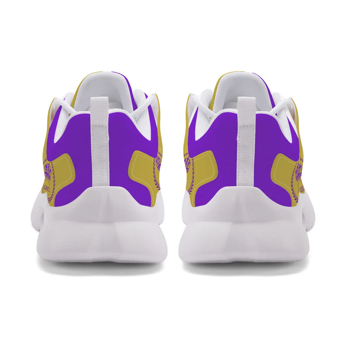 Royalty 24 Purple ,Gold Logo & Stripes Unisex New Training Runing Shoes