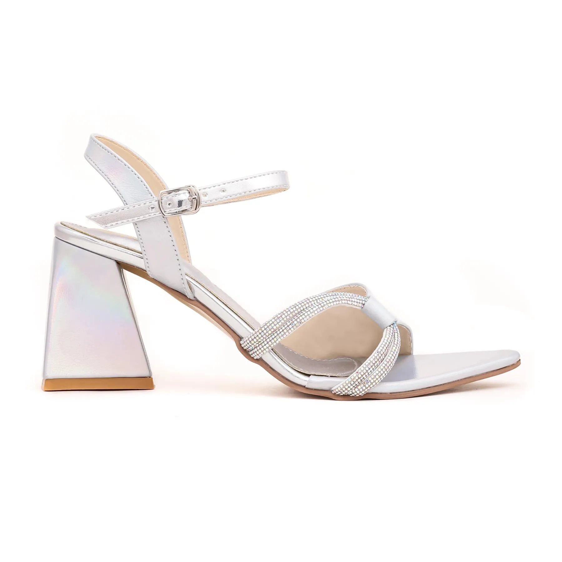 Silver Fancy Sandal FN5600