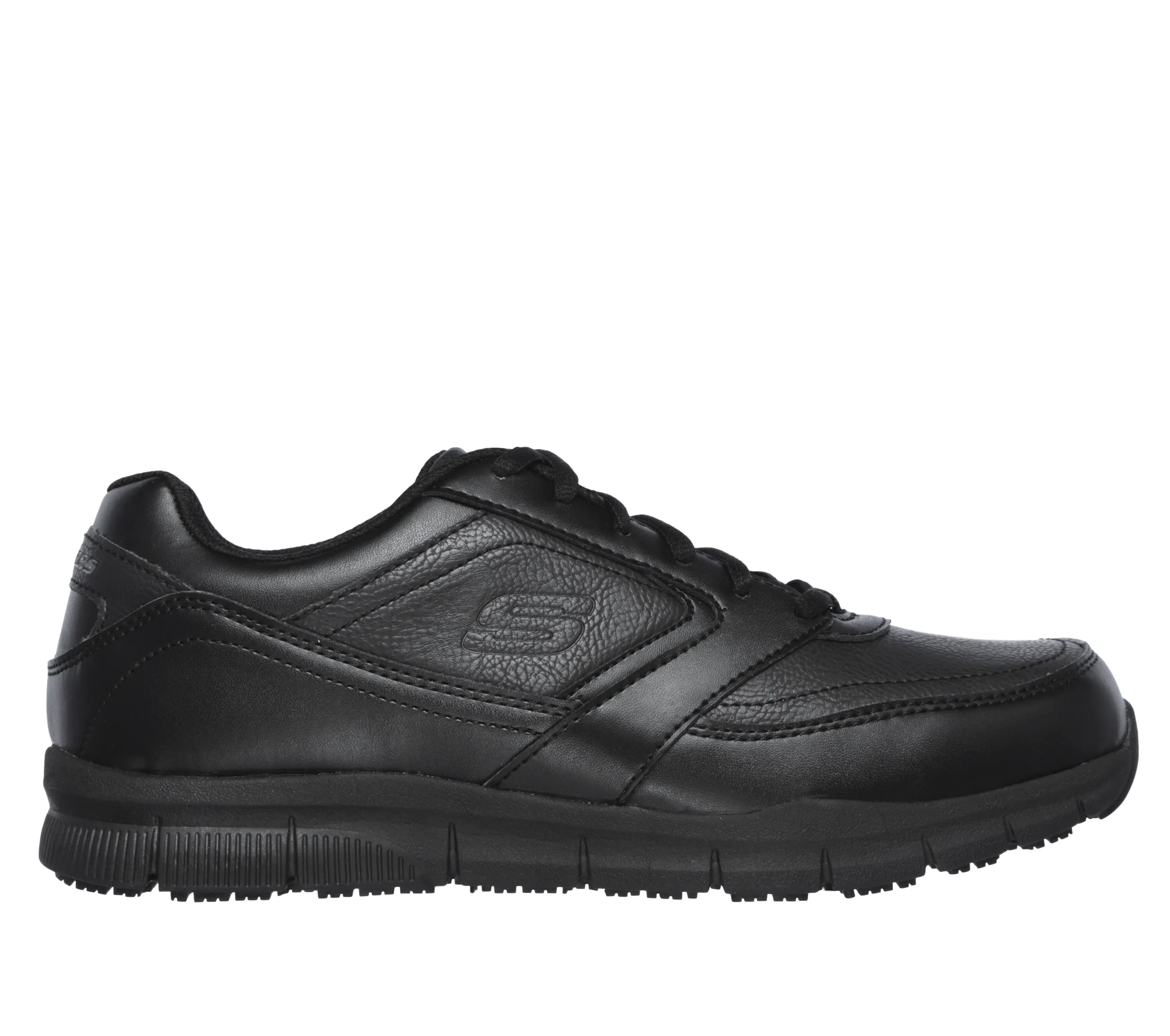 Skechers Men's Nampa Slip Resistant Work Shoe - Black 77156