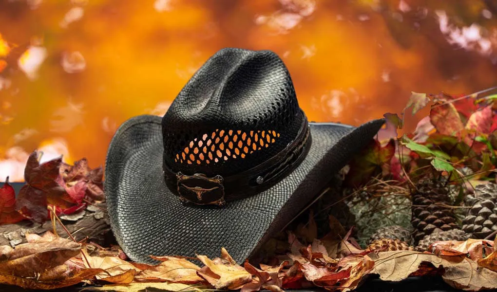 Stampede Hats - Black Longhorn Cowboy Hat