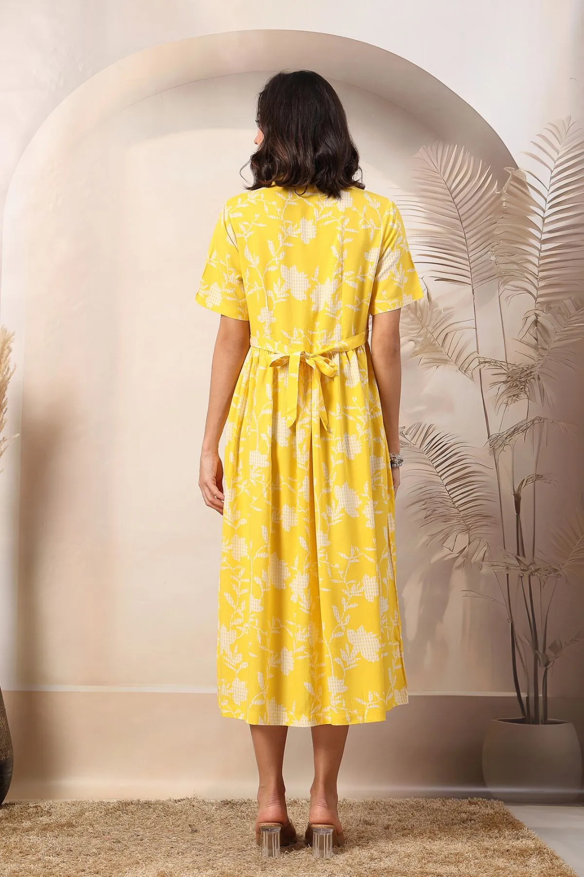 Sunshine Bloom Maternity Zipless Feeding Dress