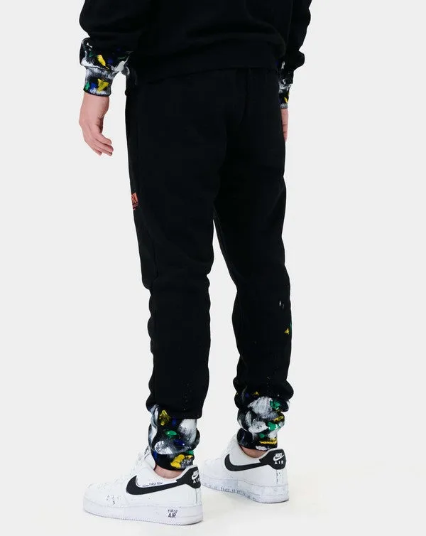 TEEK - Black Hand Paint jogger