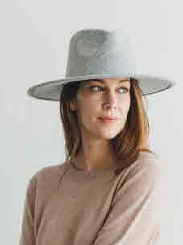 Vegan Felt Wide Brim Dandy Panama Hat For Women