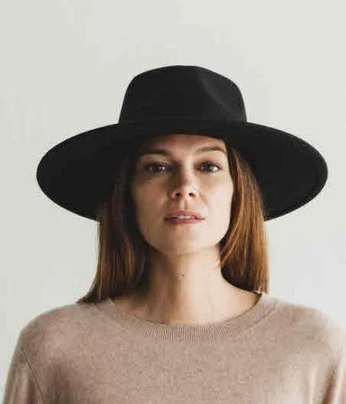 Vegan Felt Wide Brim Dandy Panama Hat For Women