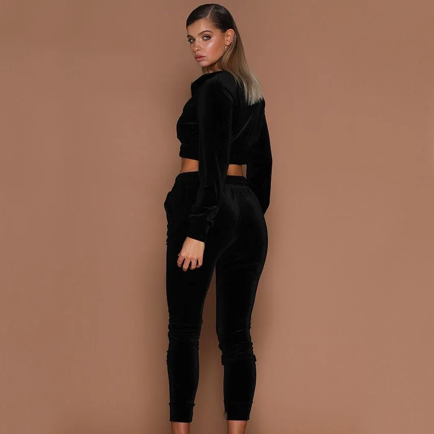 VELMA VELVET JOGGER SET