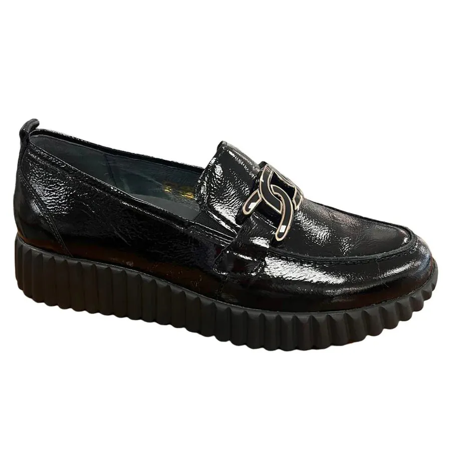 Waldlaufer Loafers Patent Leather Black 749504 143 Lorela H Fit sale