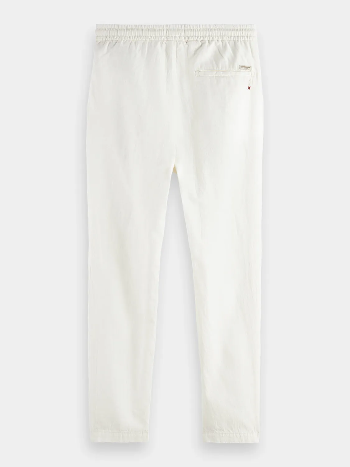 Warren straight-fit twill jogger pants