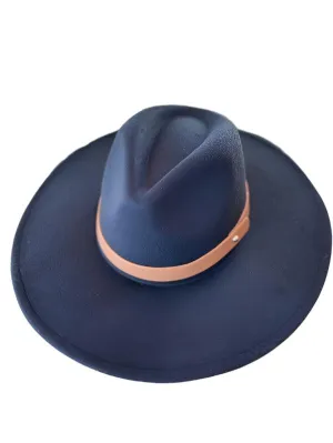 Wide Brim Panama Hat In Vegan Felt 13 Colors