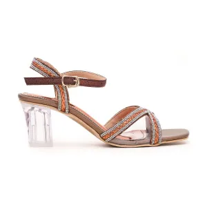 Women Copper Fancy Sandal FN5582